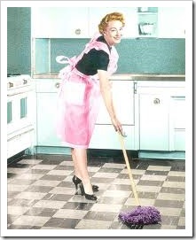 vintage cleaning lady