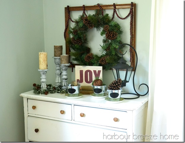 winter dresser vignette