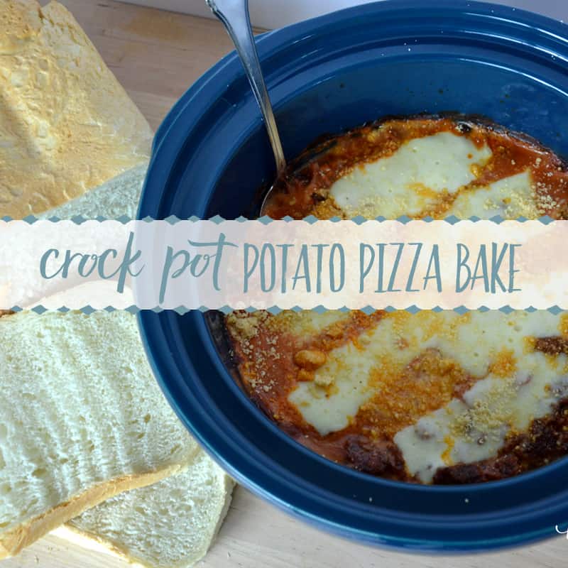 Crock Pot Potato Pizza Bake