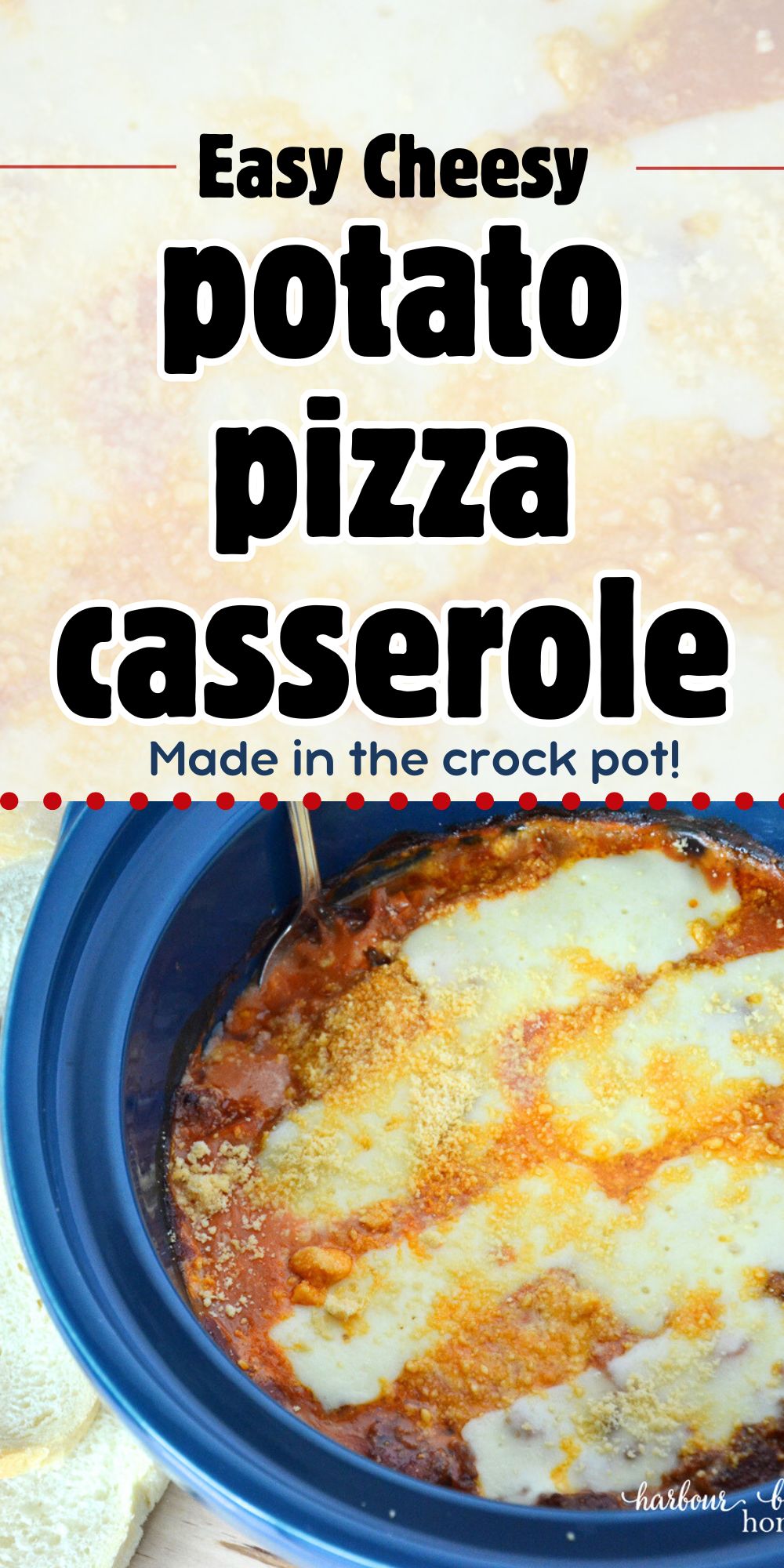 Crock Pot Potato Pizza Casserole