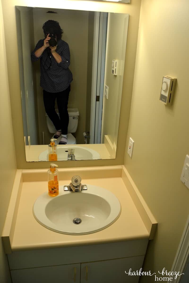 Powder Room Before & After