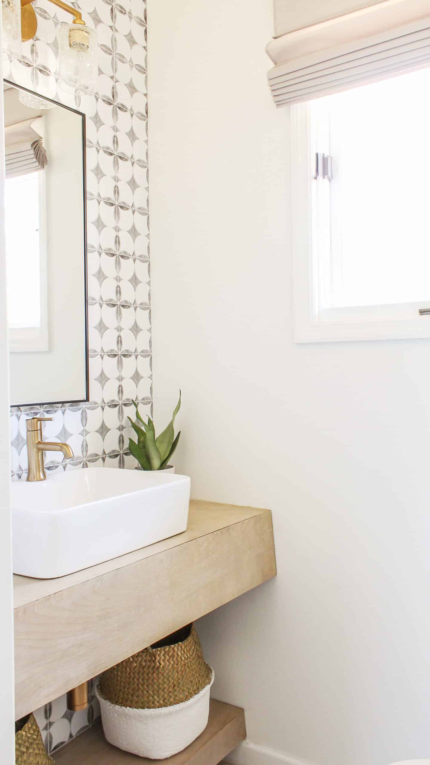 Image for DIY Budget-Friendly Powder Room Redo - Boho Chic Bathroom