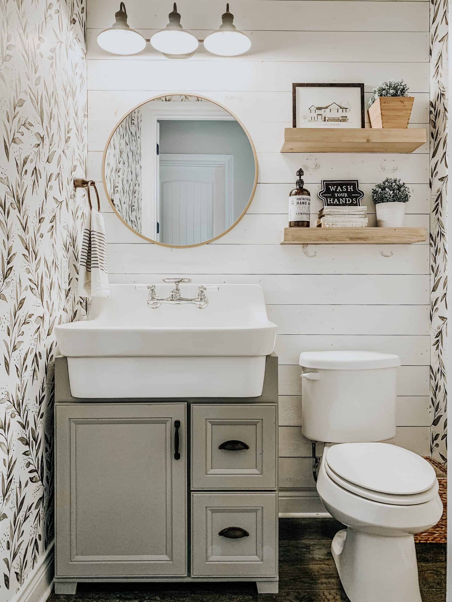 Image for Wallpaper + Textured Walls » ourfauxfarmhouse.com