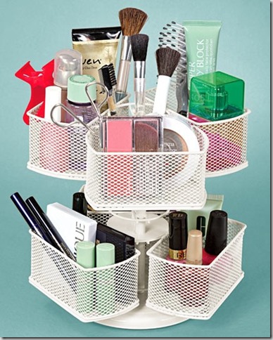 lazy susan make-up organizer