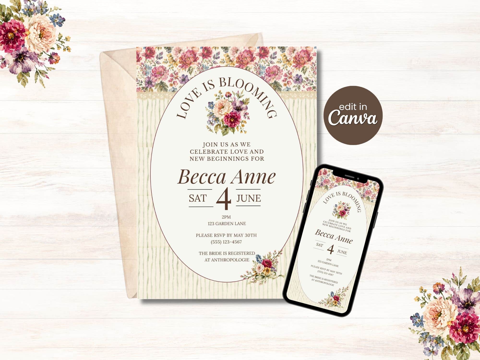 Beautiful Printable Bridal Shower Games & Bridal Shower Invitations Online (That Make Planning Easy)