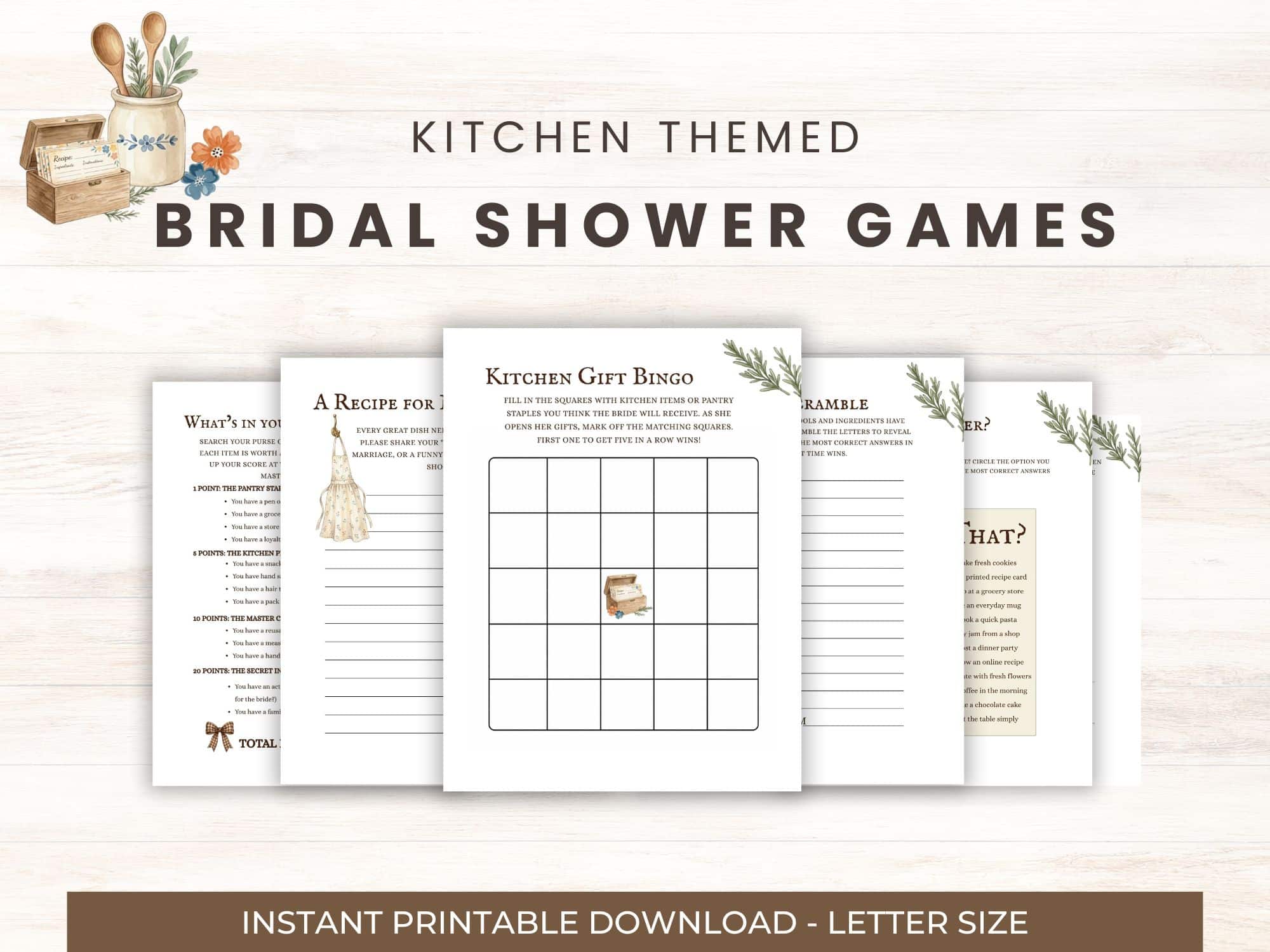 Beautiful Printable Bridal Shower Games & Bridal Shower Invitations Online (That Make Planning Easy)