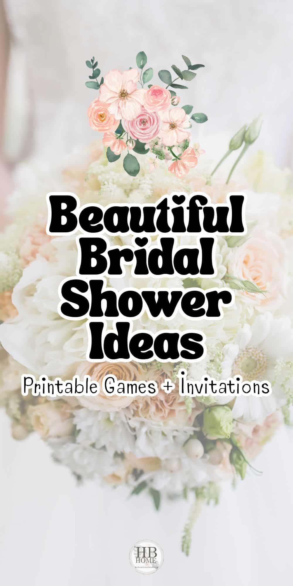 Beautiful Printable Bridal Shower Games & Bridal Shower Invitations Online (That Make Planning Easy)