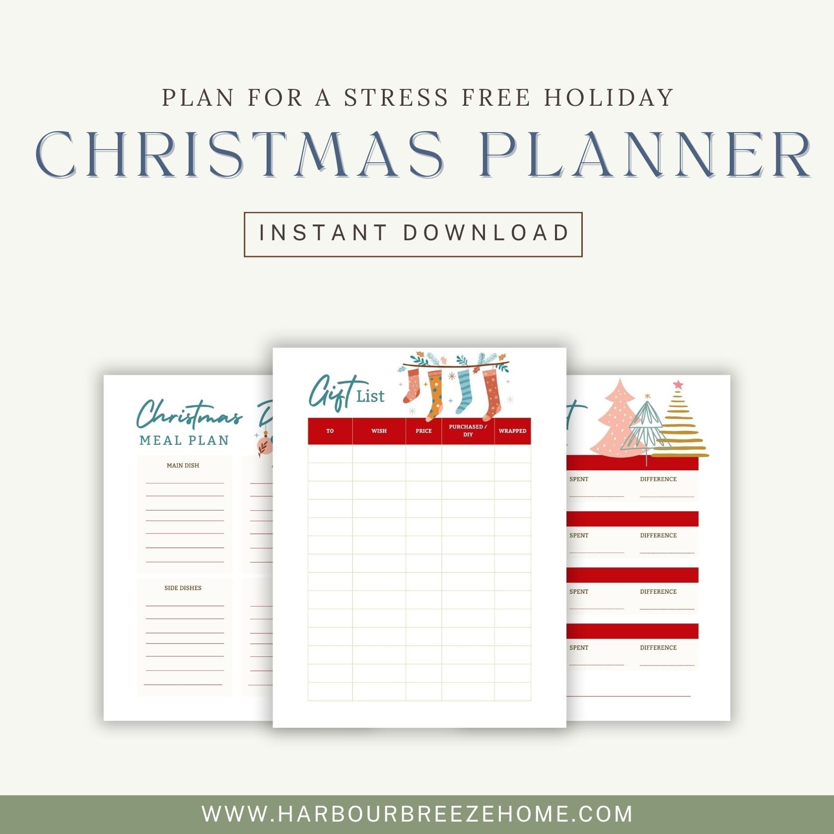 Free Christmas Planner for Calm Holidays