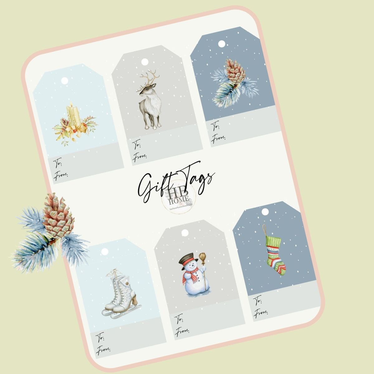 Printable Christmas Gift Tags for Your Home
