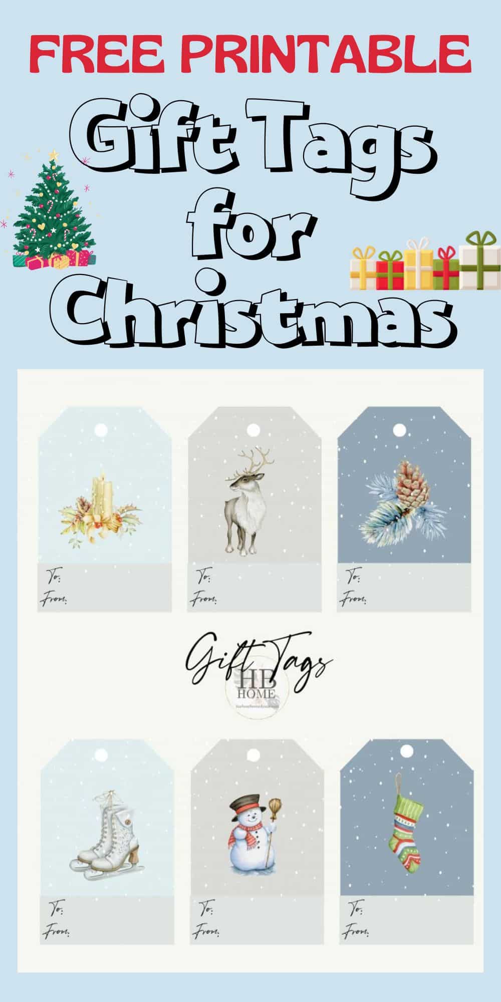 Free Printable Christmas Tags for Gifts