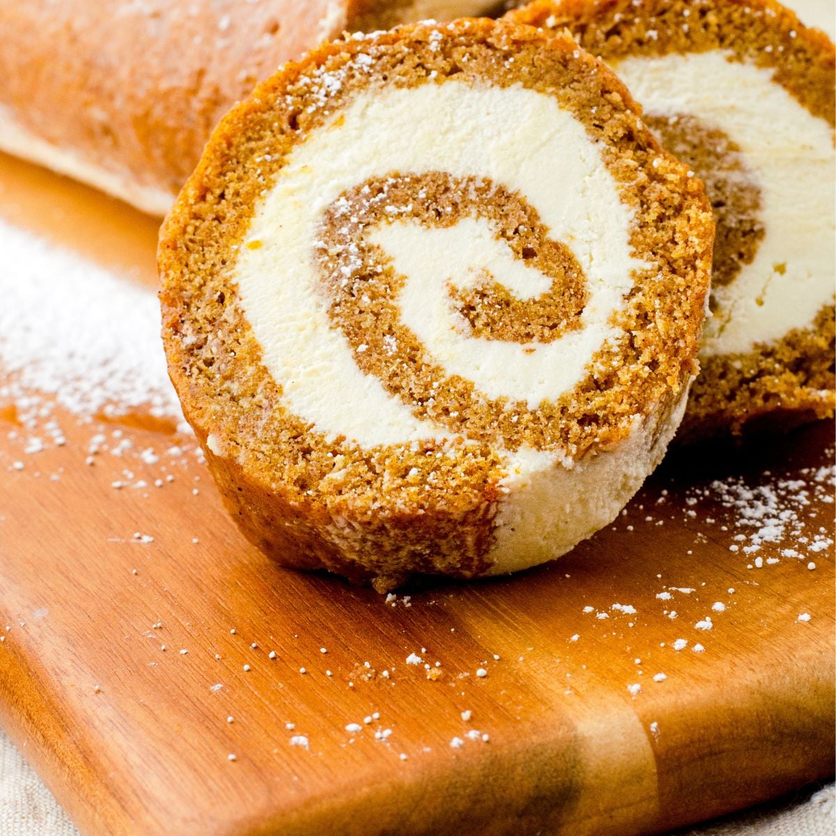 Simple Pumpkin Roll Cake with Dreamy Cream Cheese Swirl