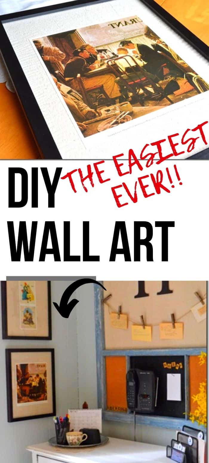 The Quickest & Easiest DIY Wall Art Project Ever – Using Book Pages