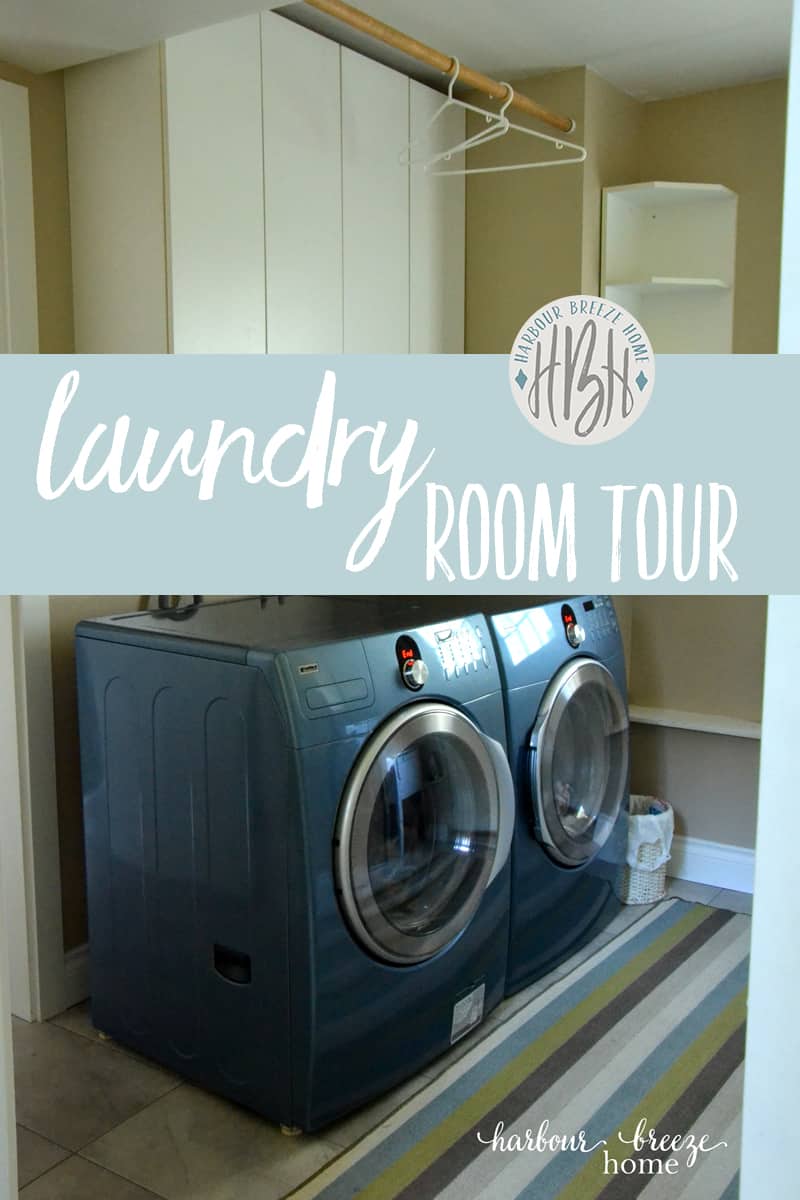 Laundry Room Tour ~ a practical layout filled with great organizational solutions
