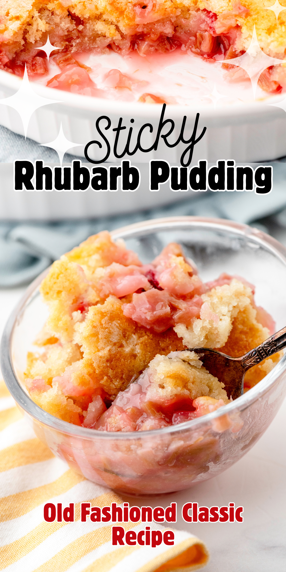 Sticky Rhubarb Pudding Recipe