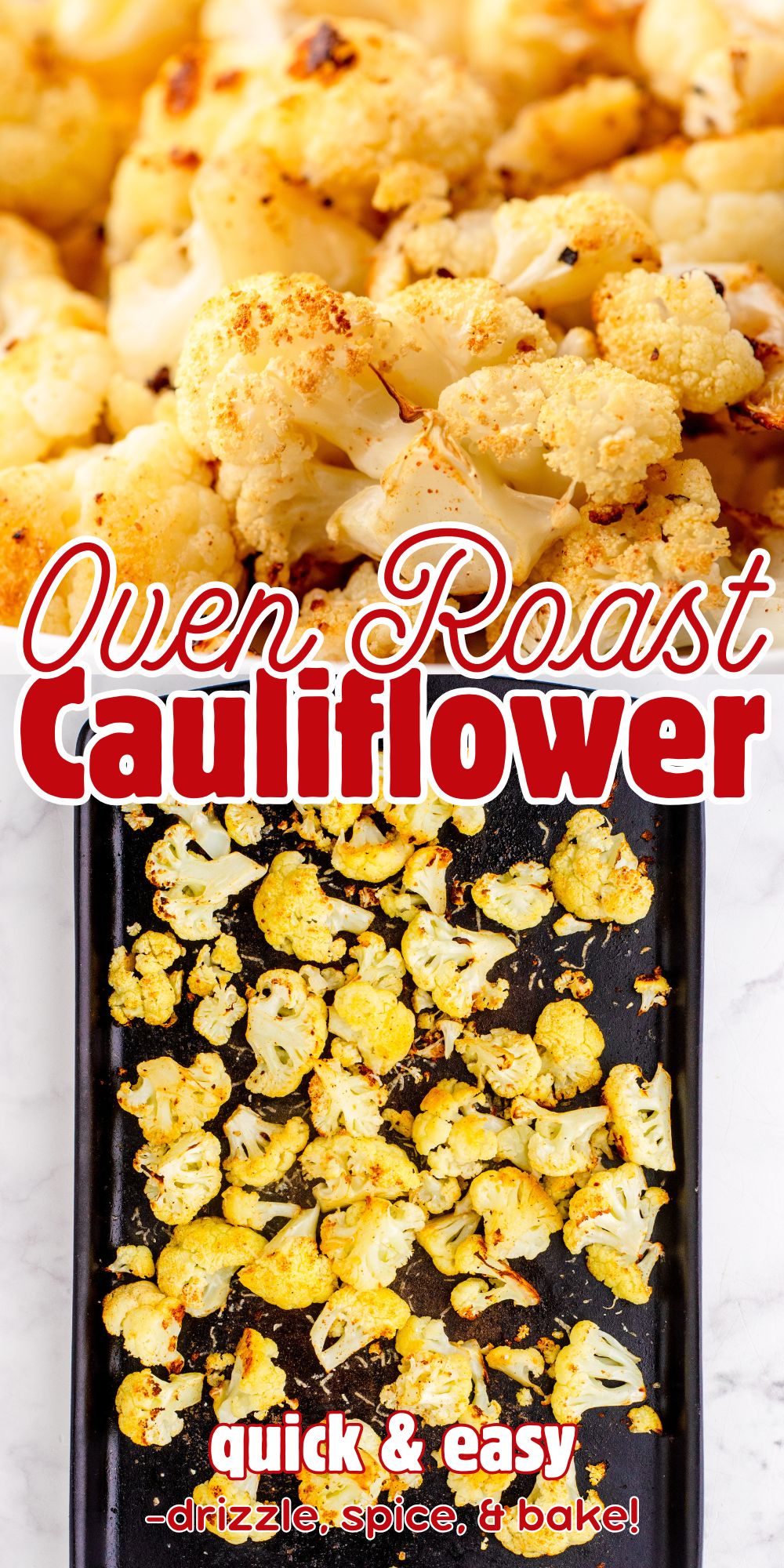 Comfort Food Roasted Cauliflower
