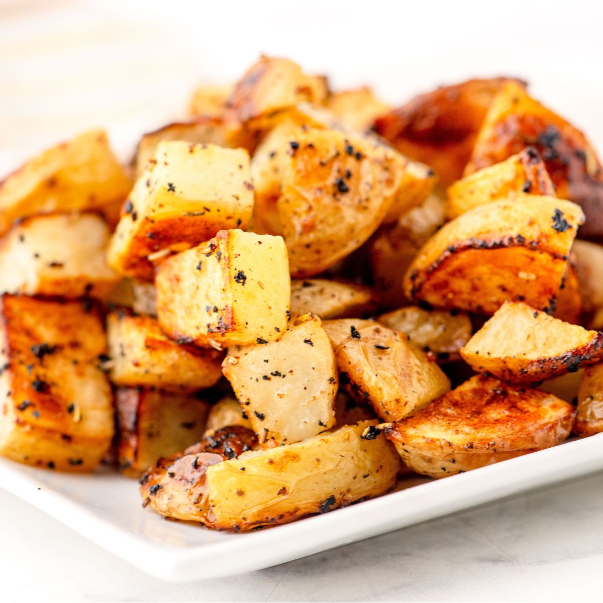 Crispy Roasted Diced Potatoes for Two