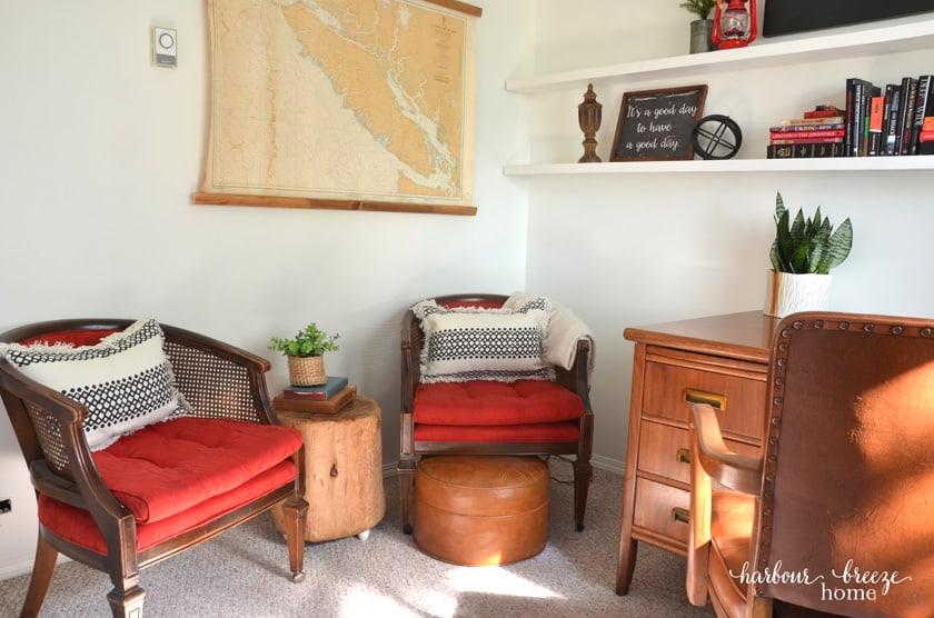 Bedroom to Office Before and After Reveal