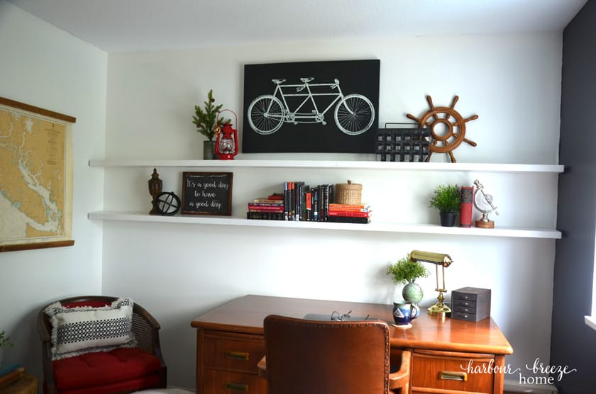 Bedroom to Office Before and After Reveal