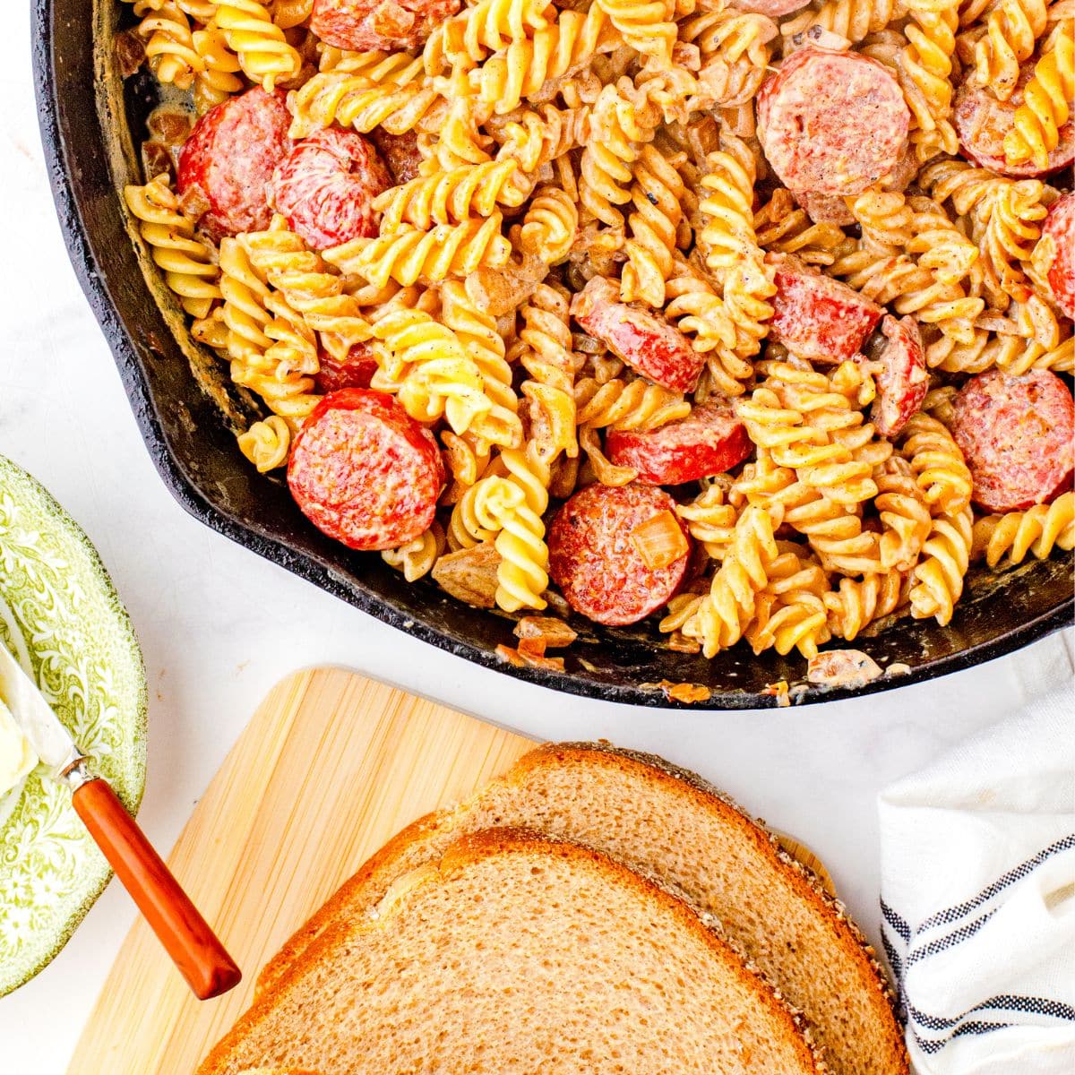 Mennonite Farmer Sausage and Noodles Dinner Recipe