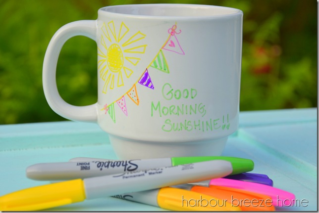 mug with drawings