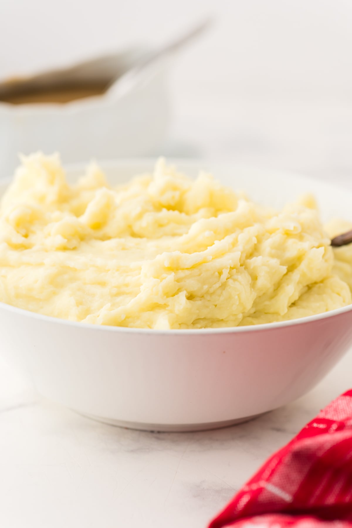 bowl of cottage cheese mashed potatoes