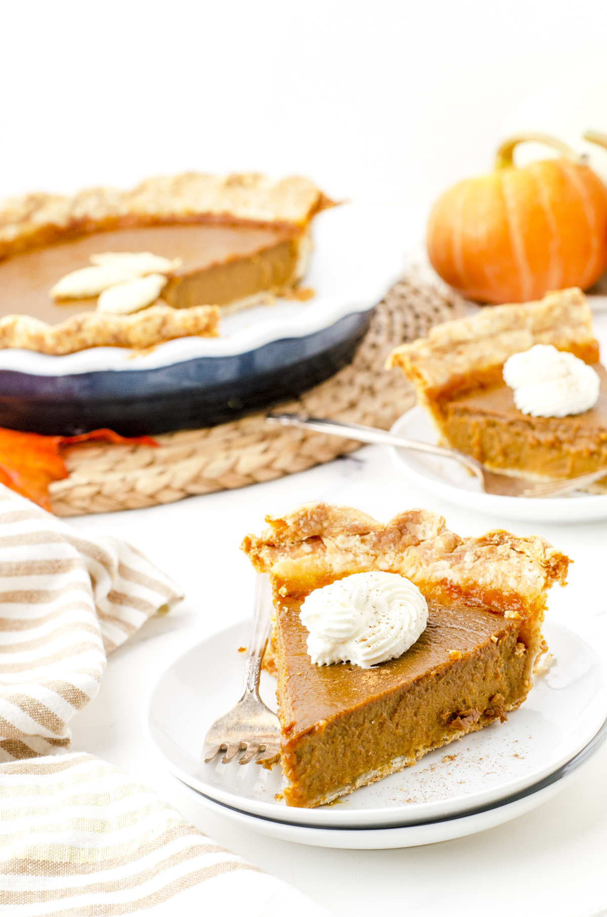 Old Fashioned Pumpkin Pie Recipe (Made with Regular Milk)