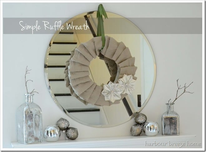 Easy Ruffled Wreath Craft
