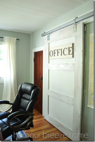 sliding barn door from side