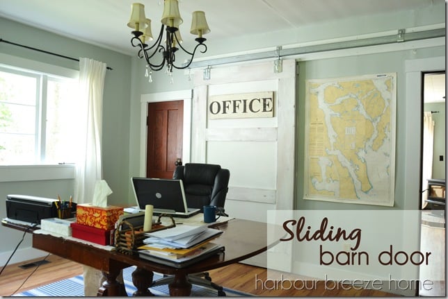 *Sliding Barn Tutorial* ~ Create a custom-sized sliding barn door following this simple DIY tutorial.