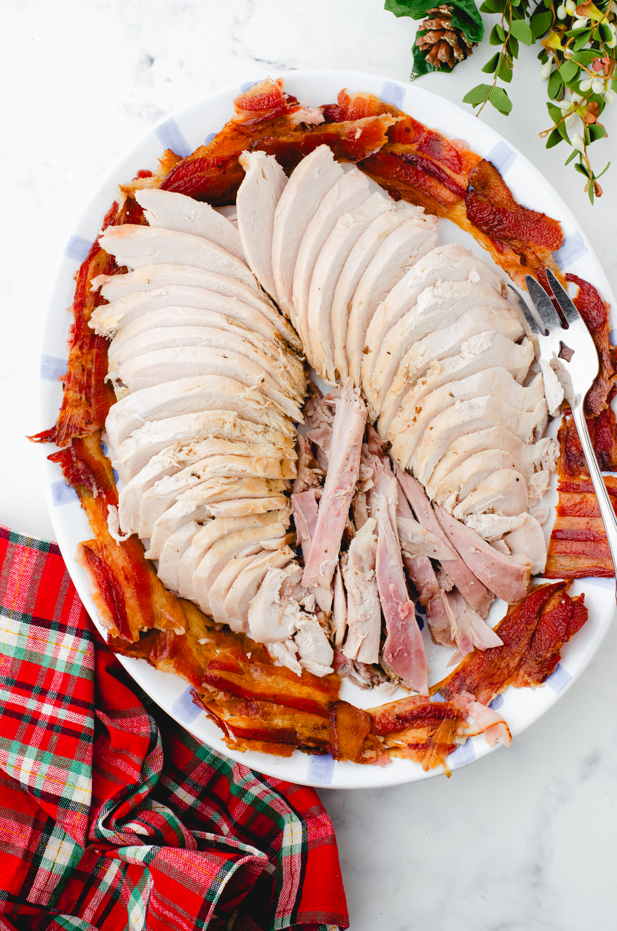 Slow Roasted Turkey with Bacon (Moist, Self-Basting Holiday Turkey)