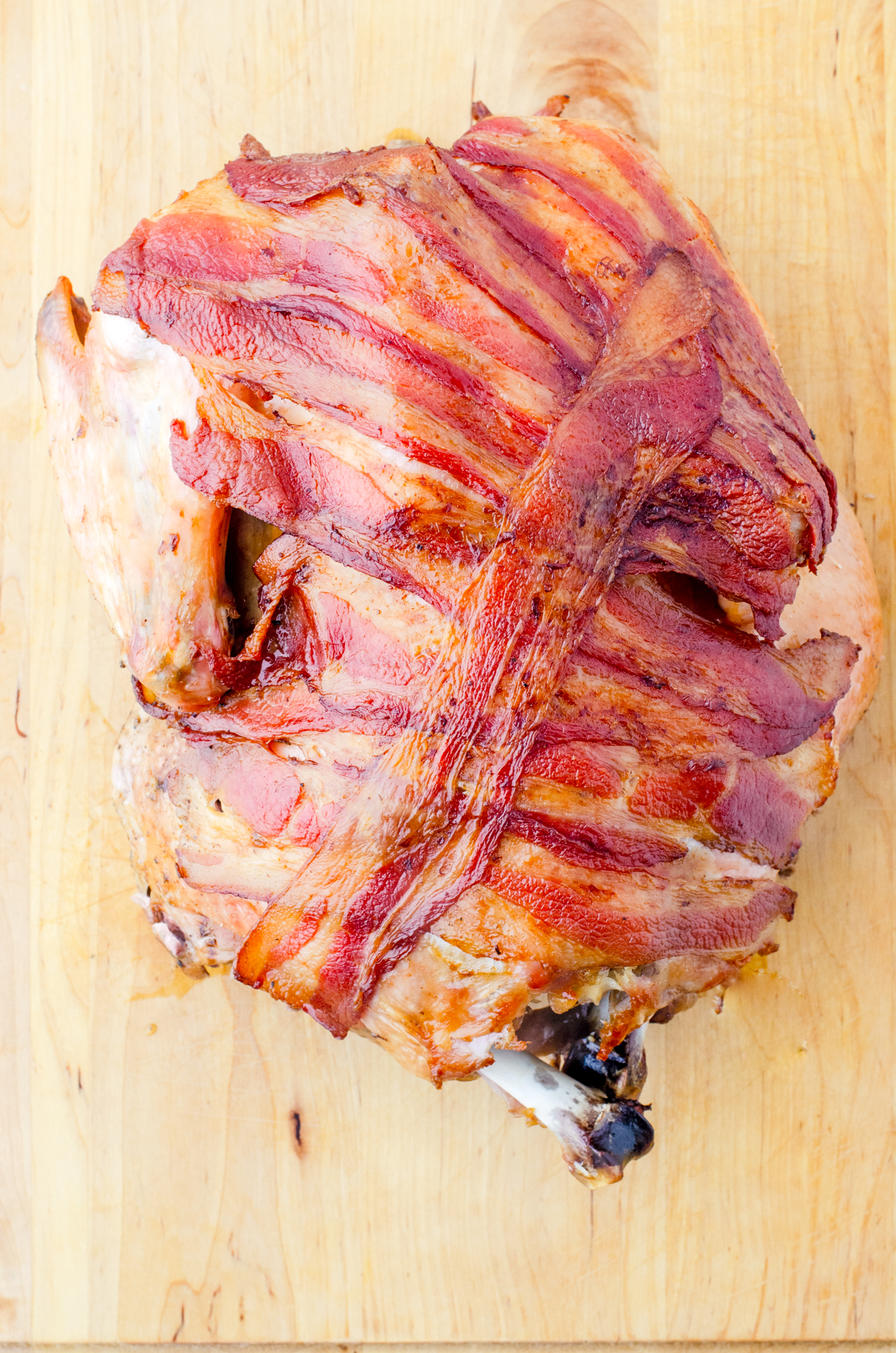 Slow Roasted Turkey with Bacon (Moist, Self-Basting Holiday Turkey)