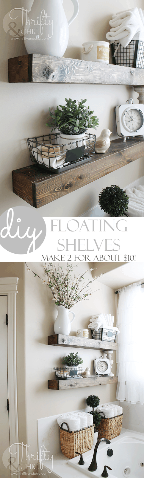 Image for ADD SHELVES ABOVE THE TUB FOR ADDITIONAL SMALL BATHROOM STORAGE