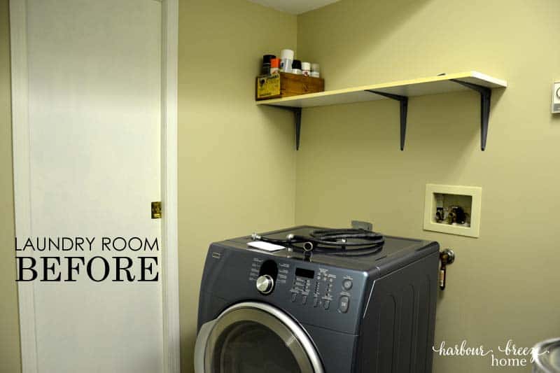laundry room before horizontal with words