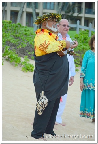 preacher on beach