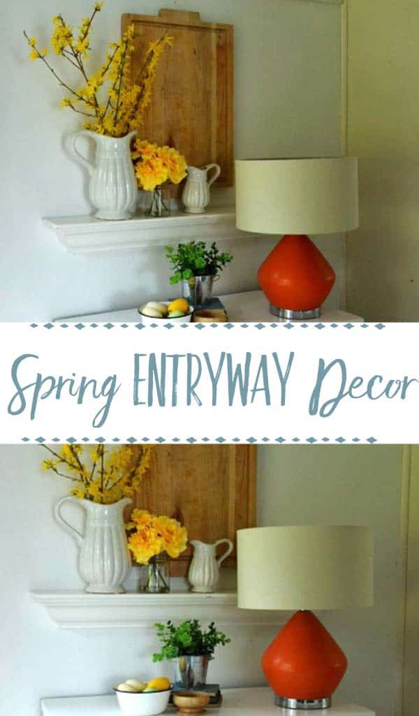 spring entryway decor