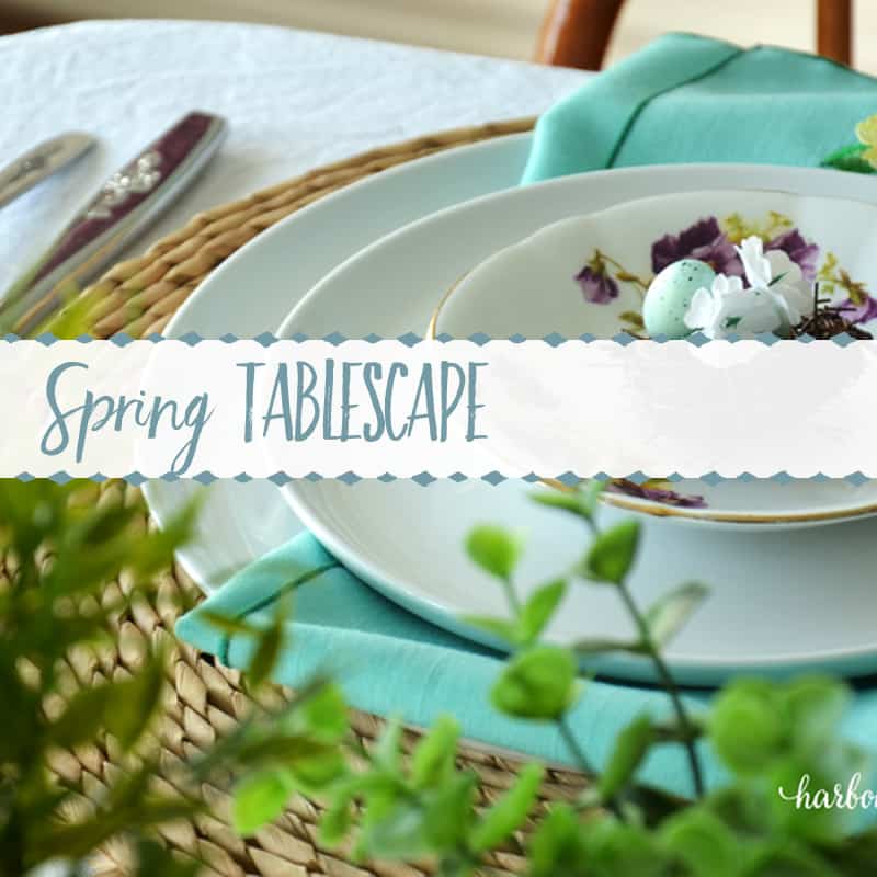 Budget Spring Table Styling with Thrifted Items