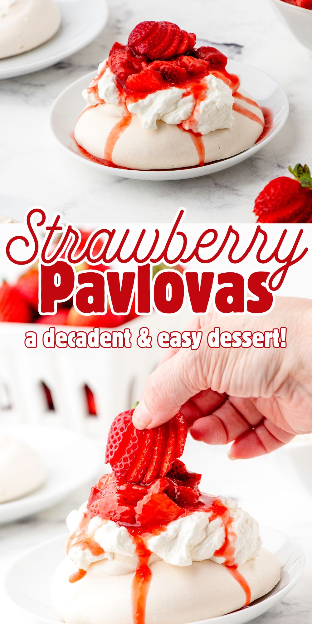 Strawberry Pavlova Recipe — Crispy Outside, Marshmallowy Inside!