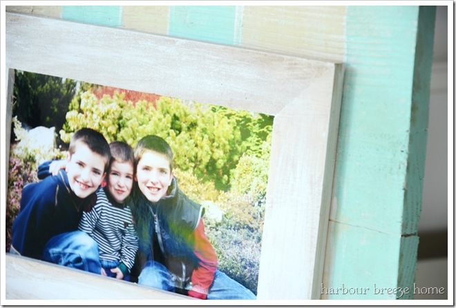 layered frame on top