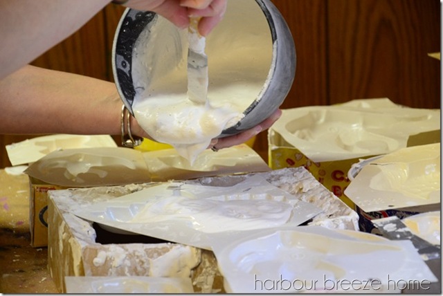 how to pour plaster mottos