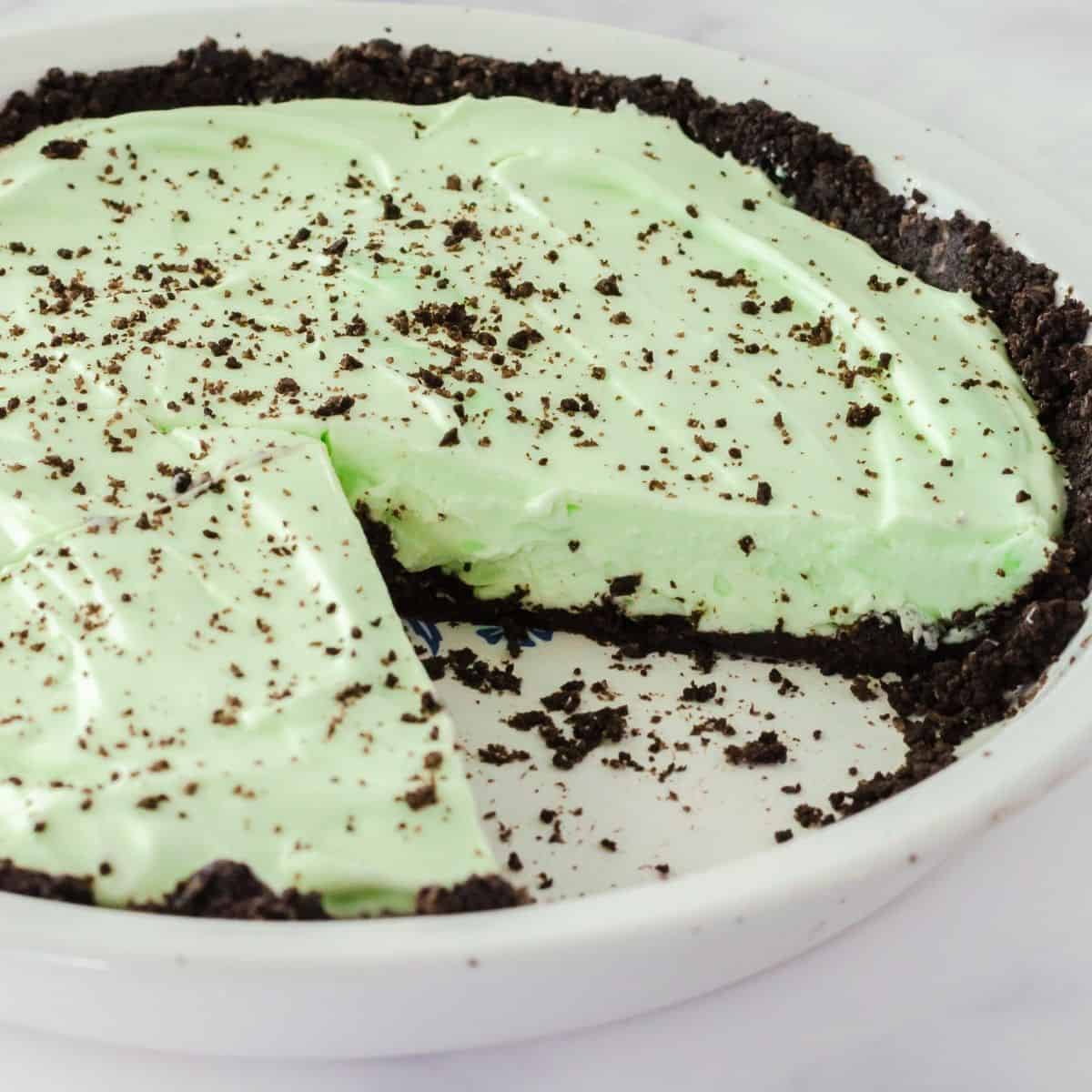 Grasshopper pie in a pan