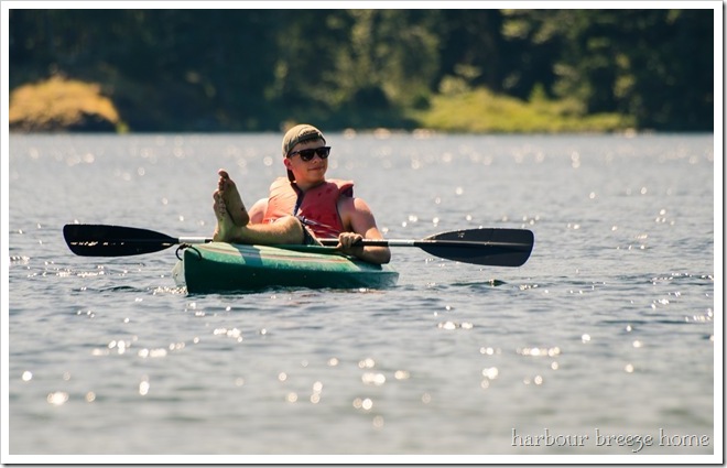 on the lake