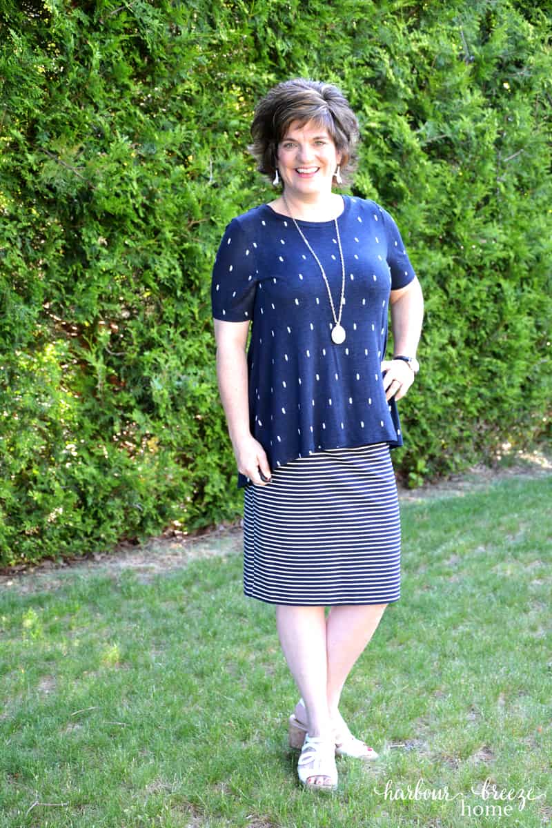 Navy & White Work Wear ~ Fashion over 40