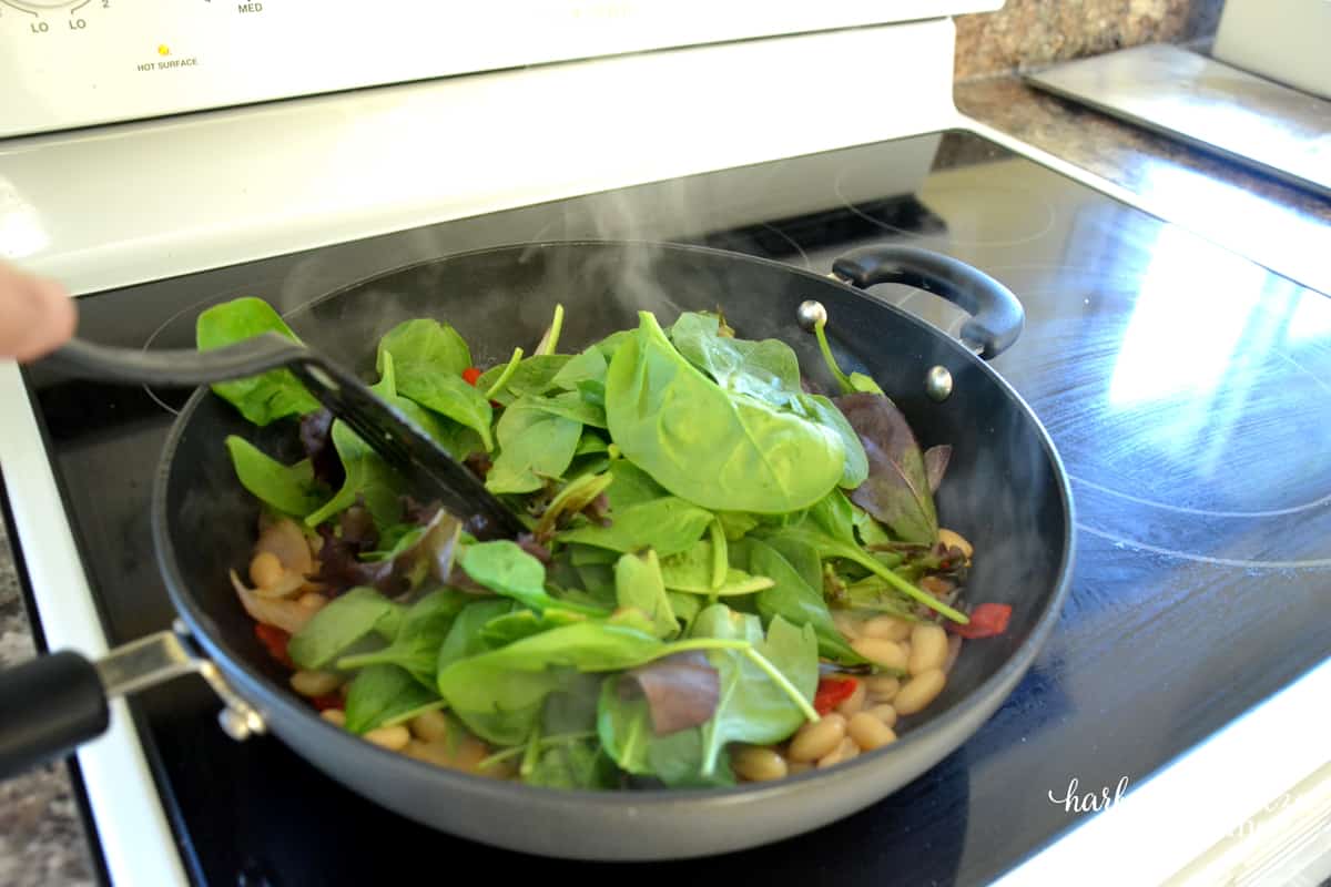 Warm Cannellini Bean Salad
