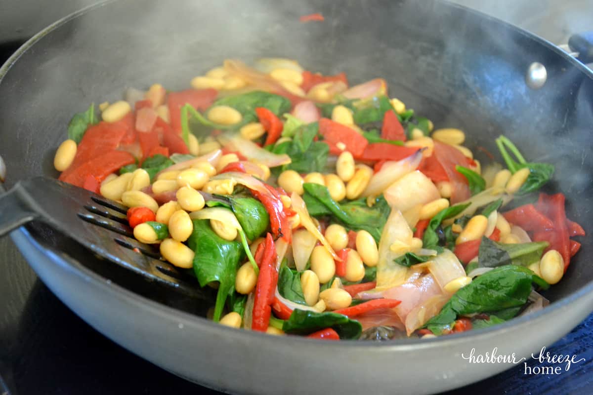 Warm Cannellini Bean Salad