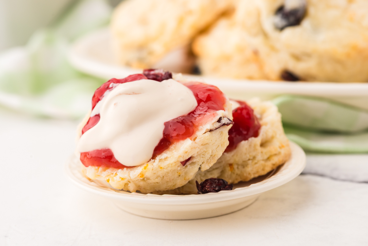 Afternoon Tea Scones with Strawberry Jam and Cream