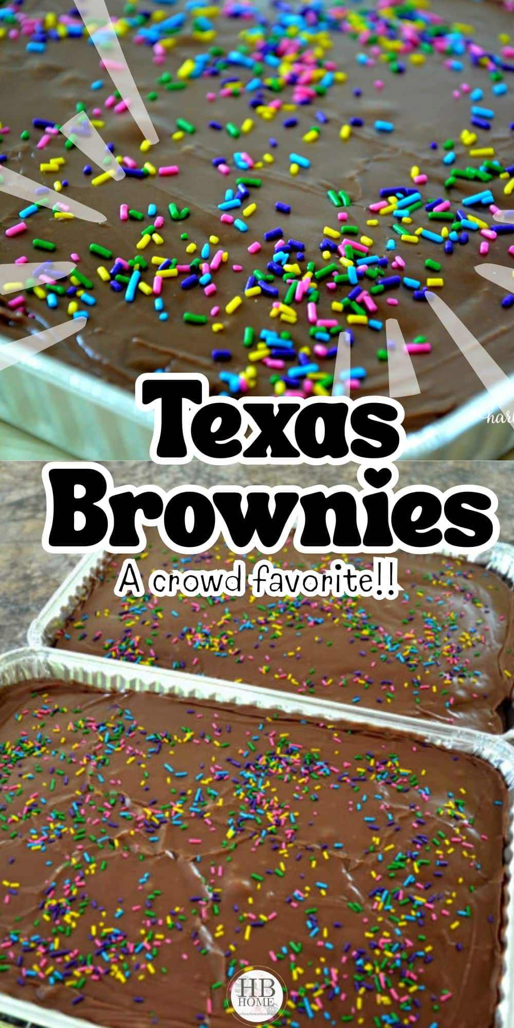 A collage of texas brownies pictures