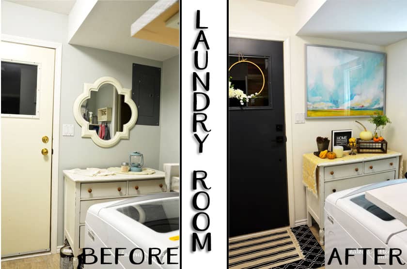 Small Laundry Room Makeover on a Budget