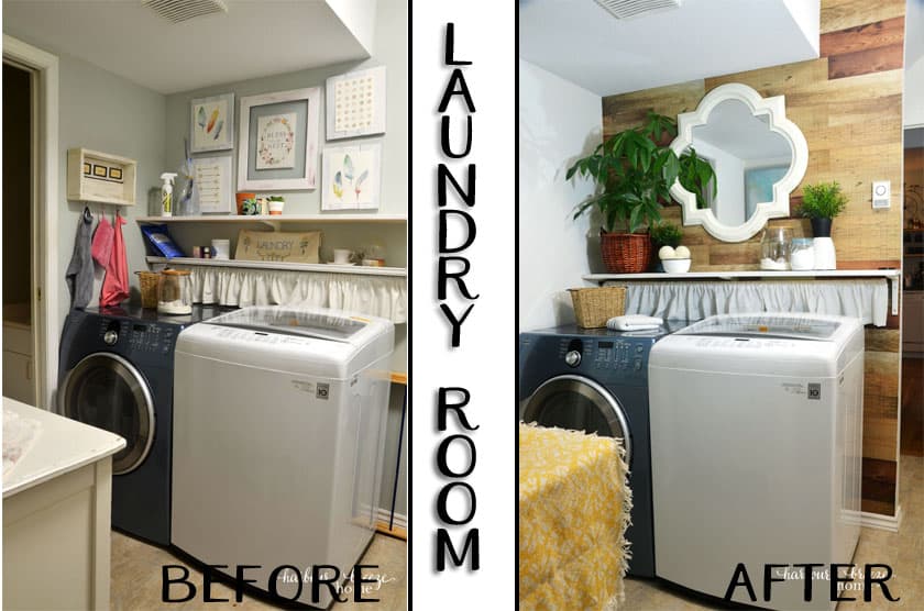 Small Laundry Room Makeover on a Budget