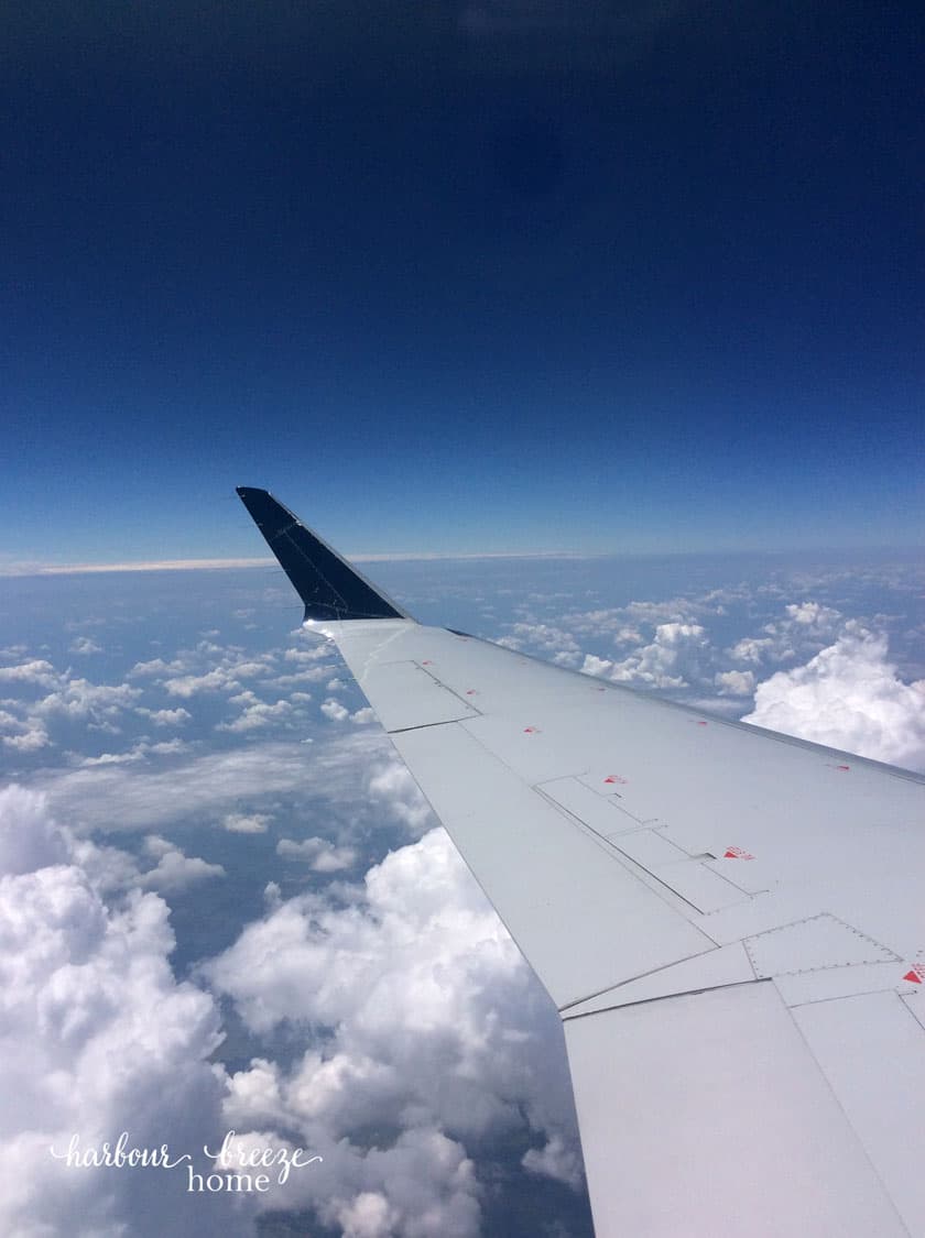 airplane in the sky
