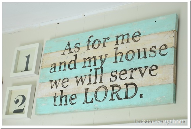 as for me and my house rustic sign